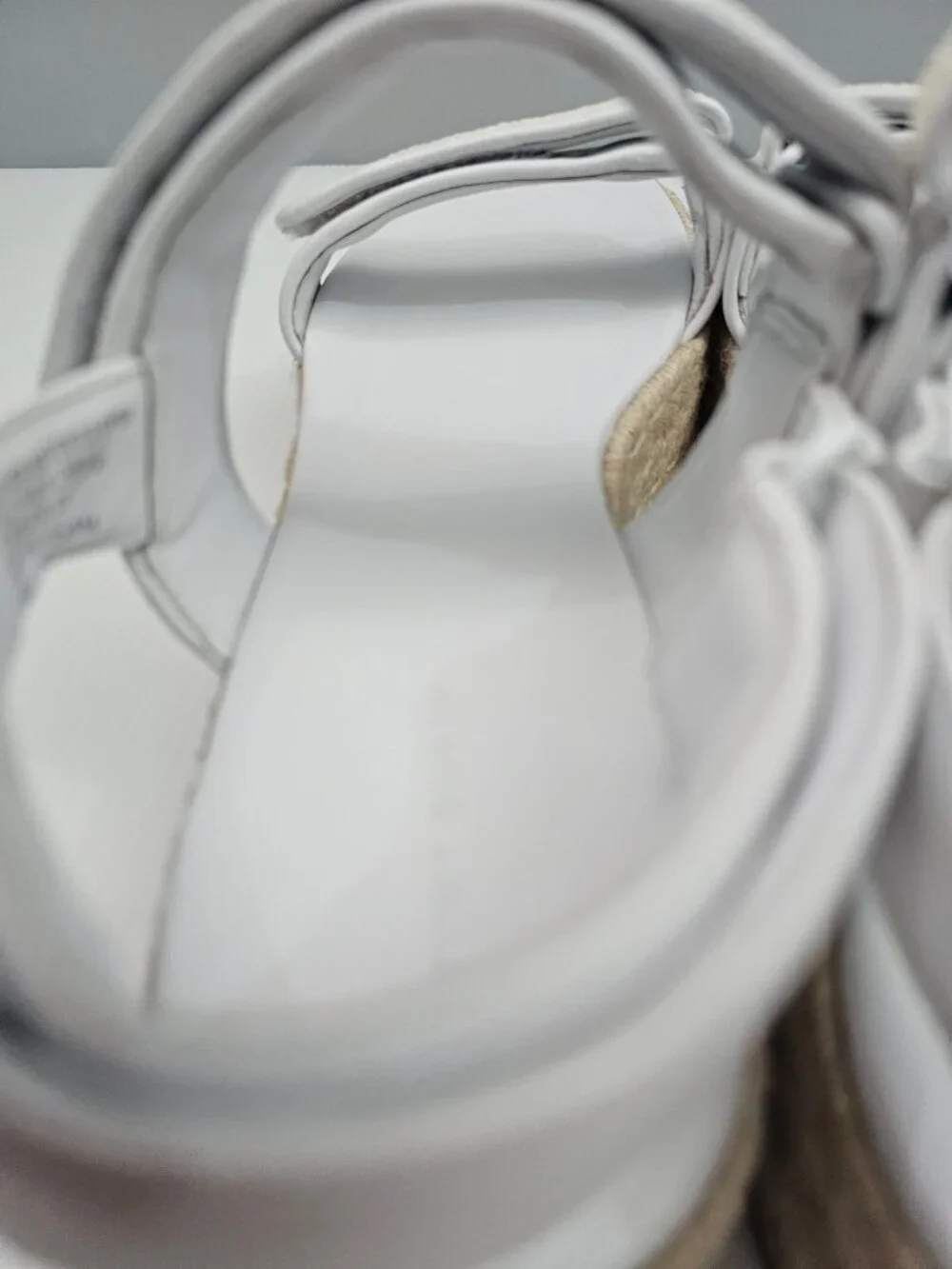 Tory Burch Diego Raffia Sport Espadrille Sandal Womens 11 White Leather Platform